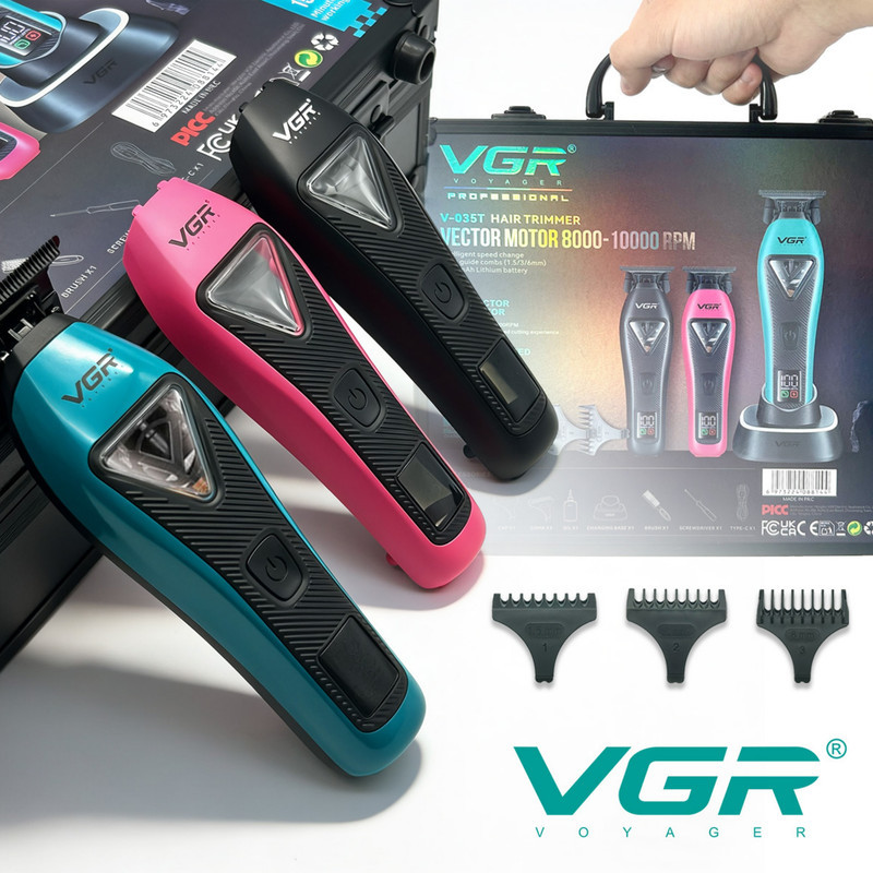 ماشین اصلاح موی سر و صورت شارژی وی جی ار مدل V-035T