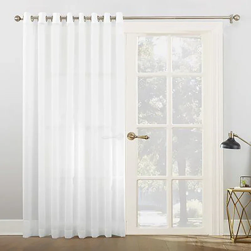 پرده مدل پانچ حریر ساده مات سایز 280x300 سانتی‌متر