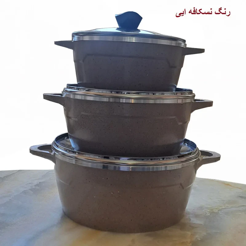سرویس قابلمه چدنی 8 پارچه لایف استایل مدل BEST