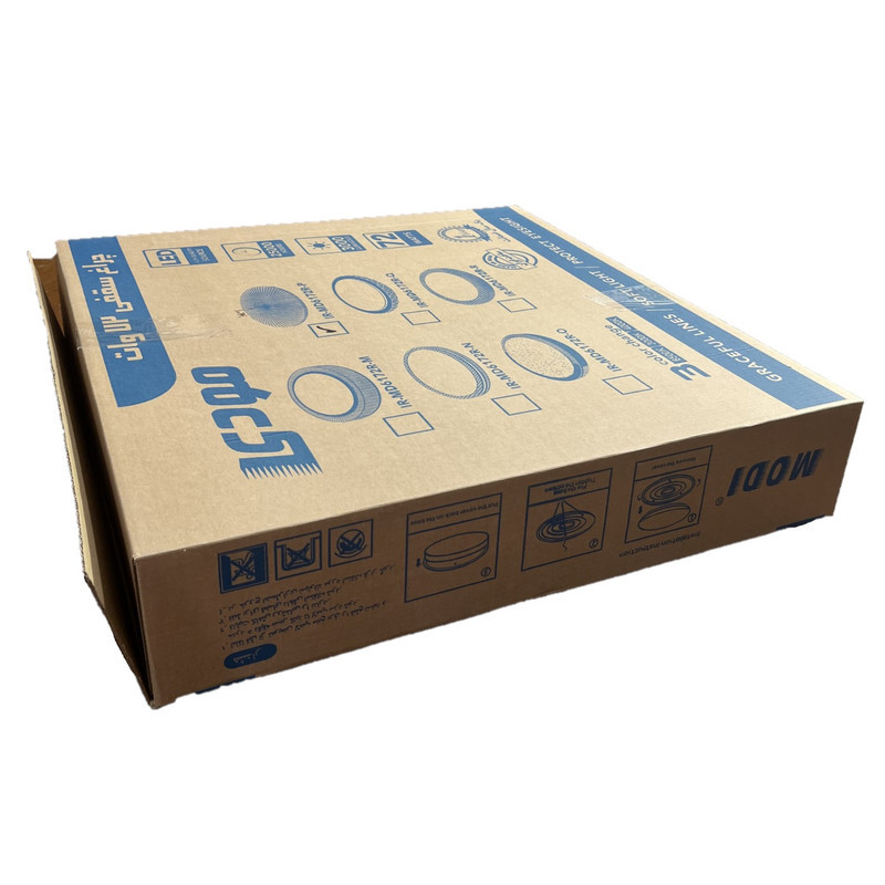 چراغ سقفی 36 وات مودی مدل گرد طرح آیینه‌کاری‌ شده کد IR-MD6136R-R