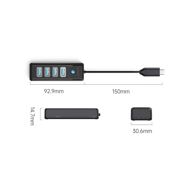 هاب 4 پورت USB 3.0 اوریکو مدل PW4U-C3-015