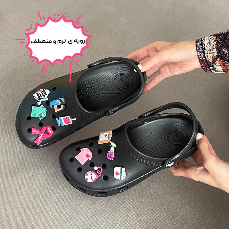 صندل زنانه کراکس مدل کلاسیک پزشکی کد BL-105