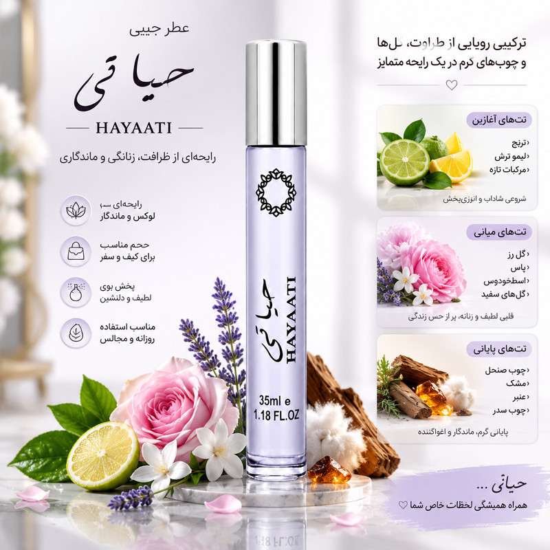 ادو پرفیوم مردانه هارلینگن مدل حیاتی با رایحه خنک حجم 35 میلی لیتر
