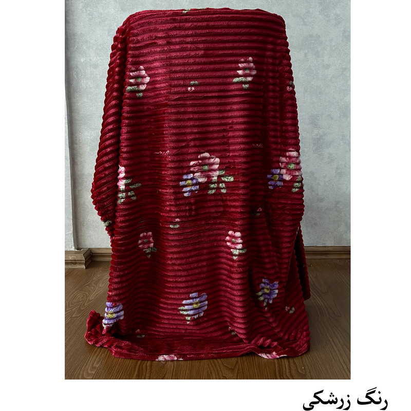 پتو مسافرتی 1 نفره هنرمند مدل بابونه سایز 200x160 سانتی‌متر