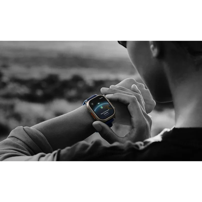 ساعت هوشمند 49 میلی متری اپل مدل Ultra 3 Natural Titanium Case با بند Trail