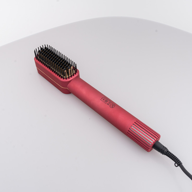 سشوار برس‌دار حالت‌دهنده 100 وات رومئو مدل RM-7878، موتور AC، وزن 390 گرم، المنت تیتانیوم، با ویژگی صاف‌کنندگی، با قابلیت تنظیم دما