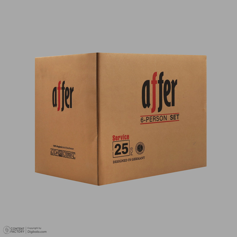 سرویس غذاخوری اوپال 25 پارچه 6 نفره آفر مدل  میچکا
