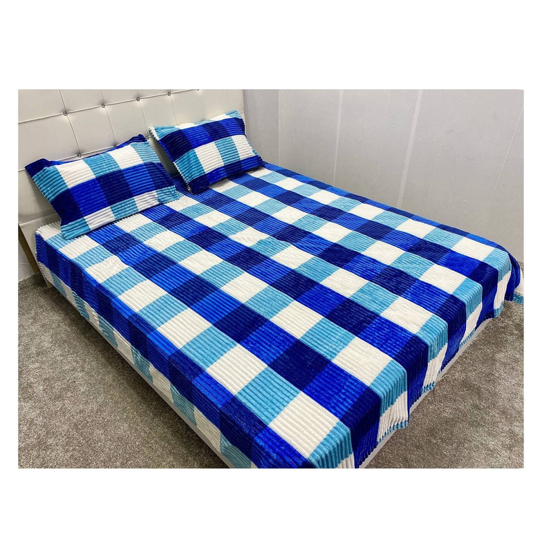 پتو مسافرتی مدل ژله ای پلیسه چهار خونه سایز 220 × 200 سانتی متر