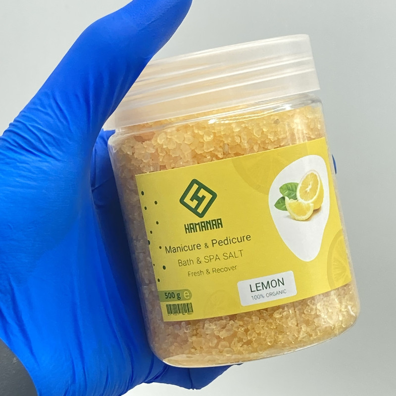 نمک حمام هامانا مدل Lemon وزن 500 گرم