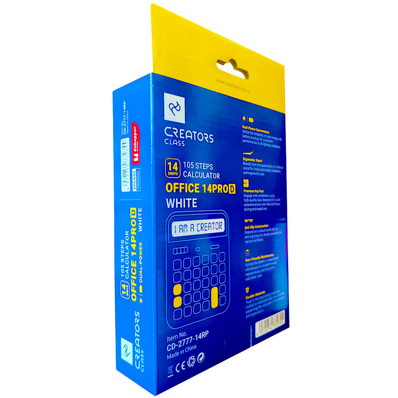ماشین حساب رومیزی کریتورز کلاس مدل CD-2777-14RP