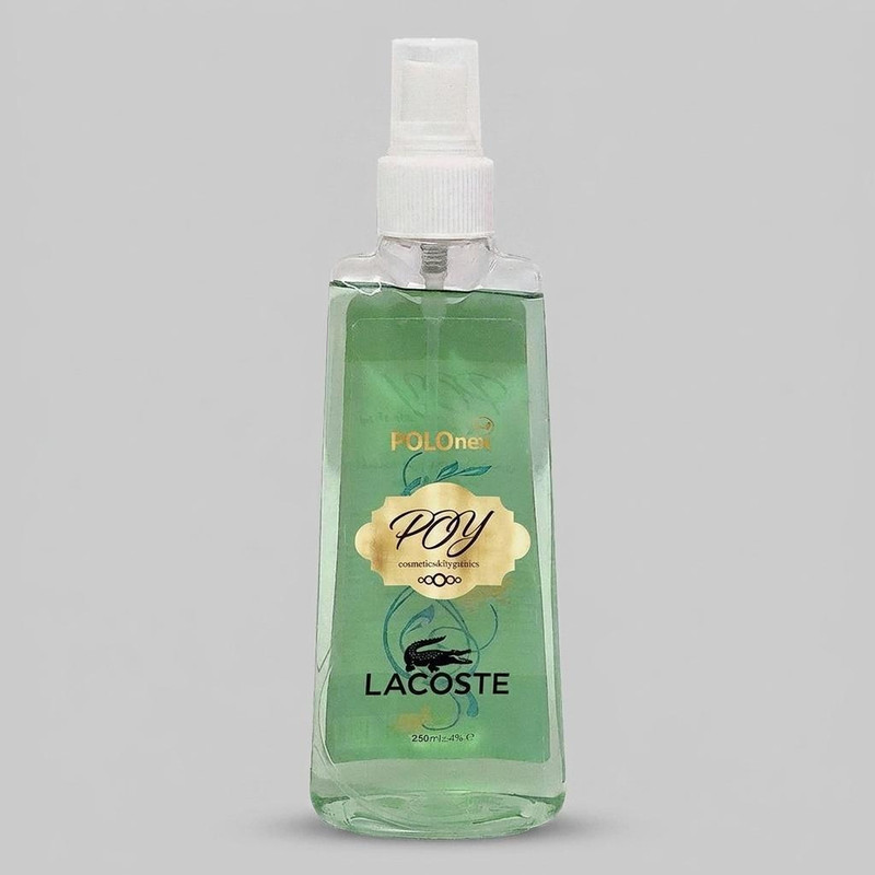 بادی اسپلش  مردانه پی او وای مدل  lacoste حجم 250 میلی لیتر