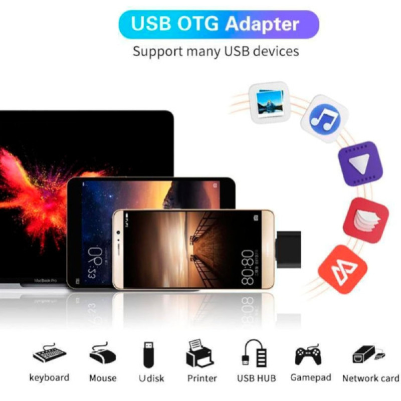 مبدل OTG USB به USB-C مدل TRH_464