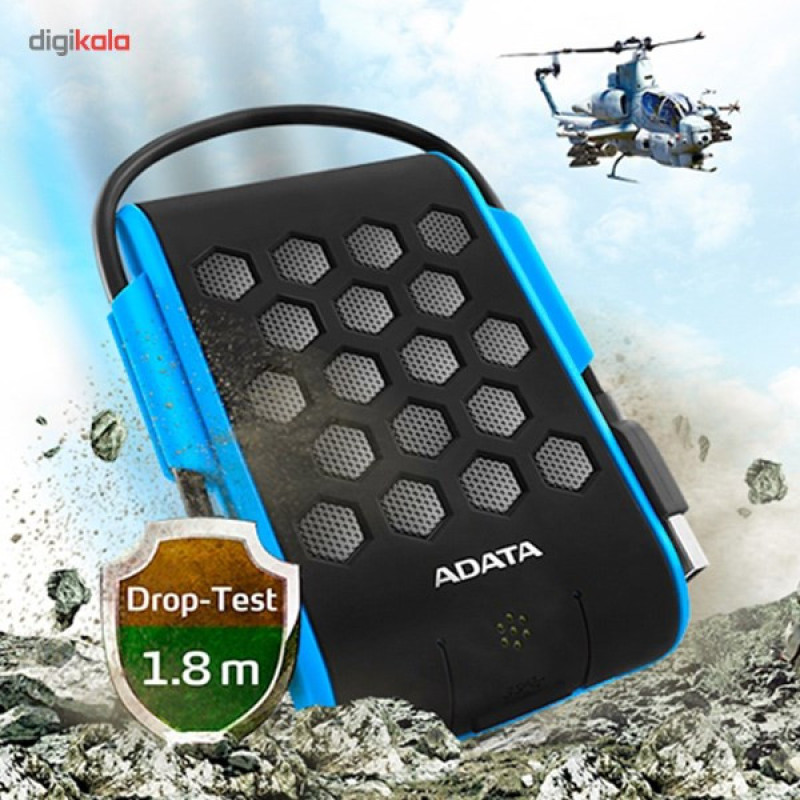 هارد اکسترنال ای دیتا مدل HD720 ظرفیت دو ترابایت دارای رابط USB Type-A 3.2