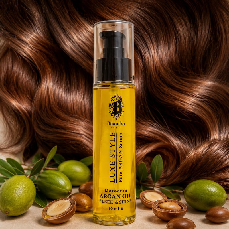 روغن آرگان بیجورکا مدل Luxe Style مناسب برای موهای خشک و آسیب دیده حجم 80 میلی‌لیتر