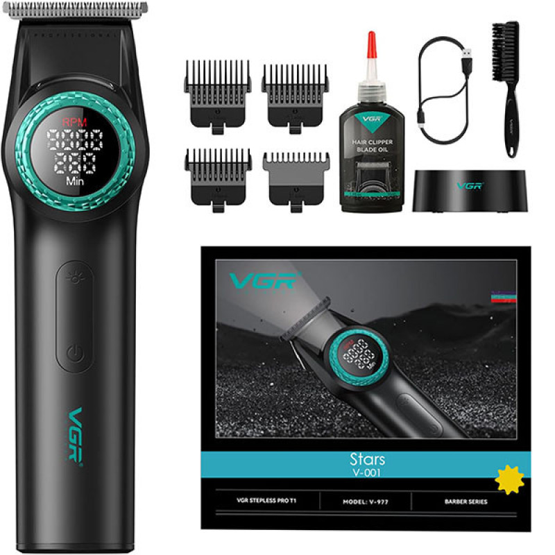 ماشین اصلاح موی سر و صورت شارژی وی جی ار مدل V-001(Stars)