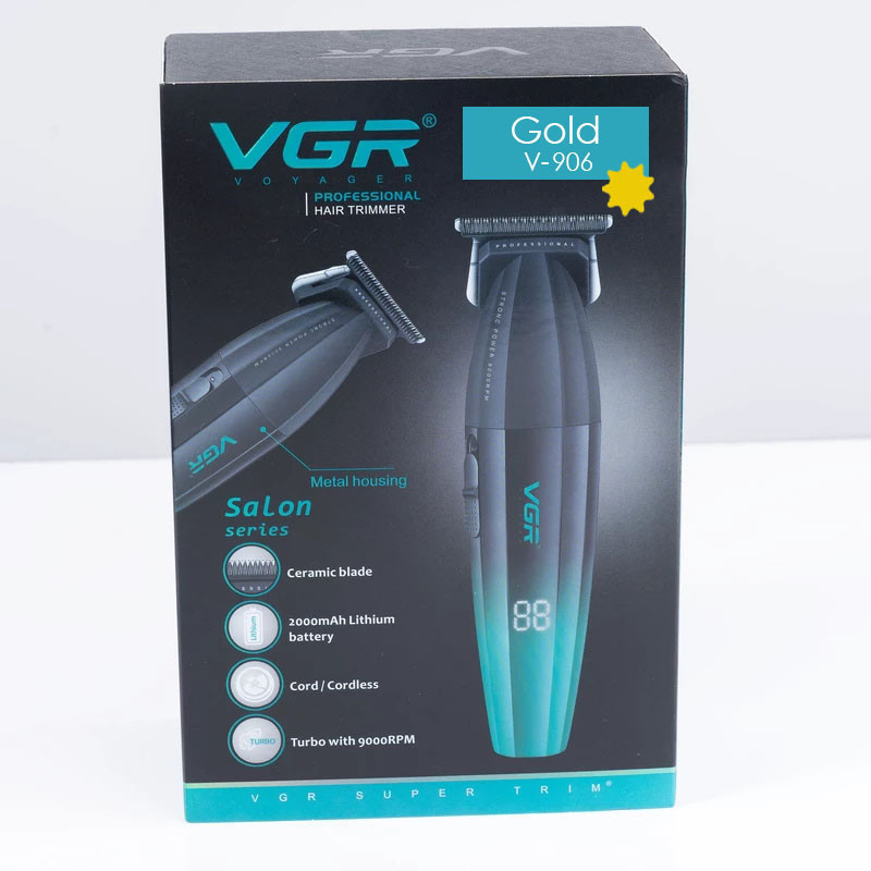 ماشین اصلاح موی سر و صورت شارژی وی جی ار مدل V-906 Gold