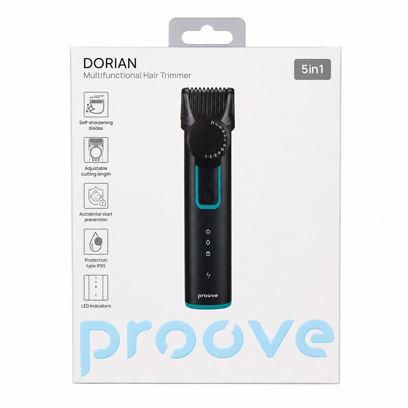ماشین اصلاح موی سر و صورت و بینی پروو شارژی مدل DORIAN  5 IN 1