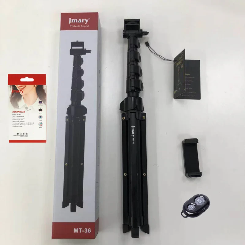 سه پایه دوربین جی ماری مدل MT-36 کد 196 مجموعه 4 عددی