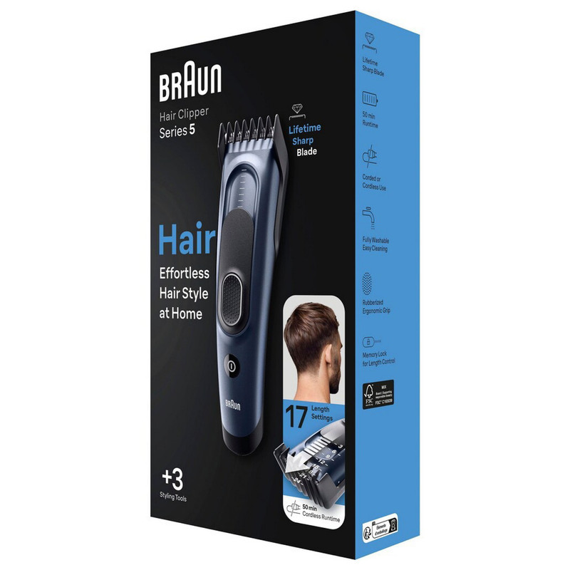 ماشین اصلاح موی سر و صورت شارژی براون مدل HC5350