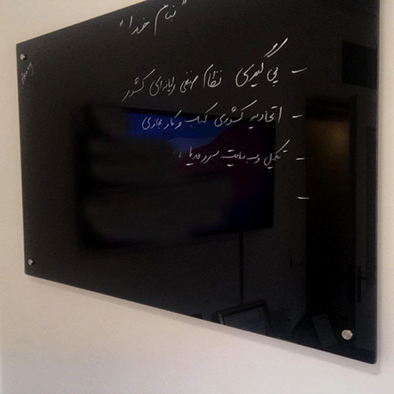 تخته وایت برد شیشه‌ ای عکسنگ مدل AXANG -1280 سایز 120x80 سانتی متر