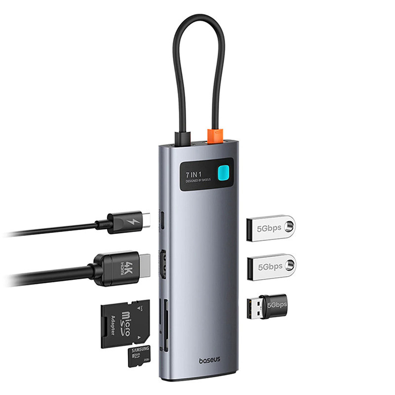 هاب 7 پورت USB-C بیسوس مدل BS-OH146