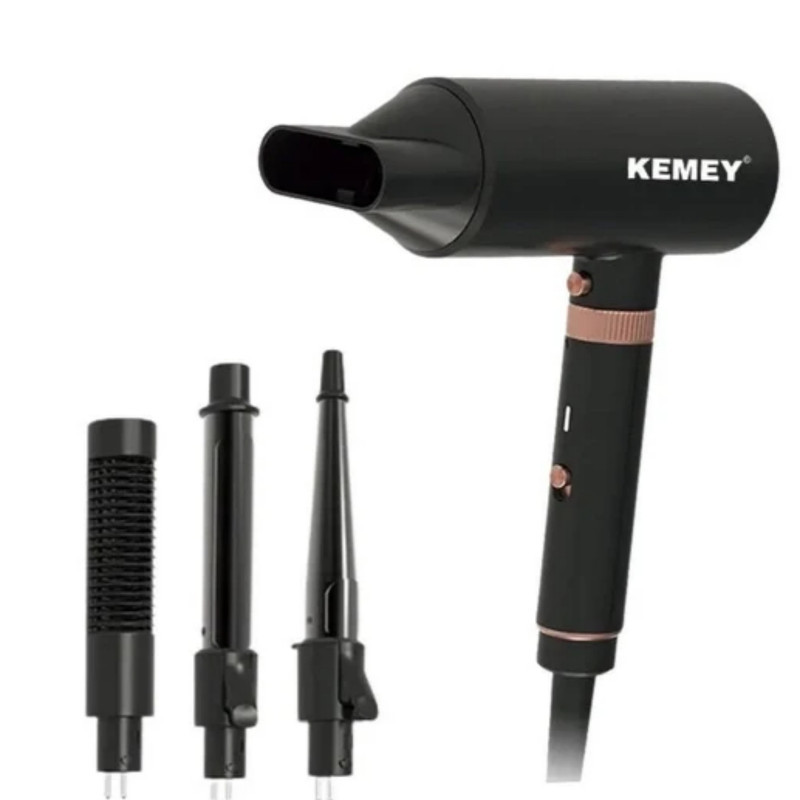 سشوار حرفه‌ای 1600 وات کمی مدل KM-9203 4in1