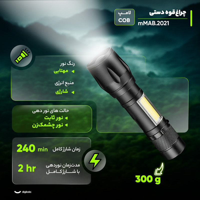 چراغ قوه مدل mMAB.2021