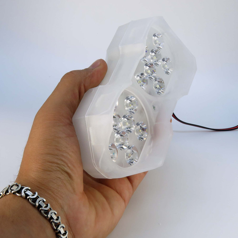 پروژکتور 18 ال ای دی مدل فلش زن دو حالته کد 1880 بسته 2 عددی