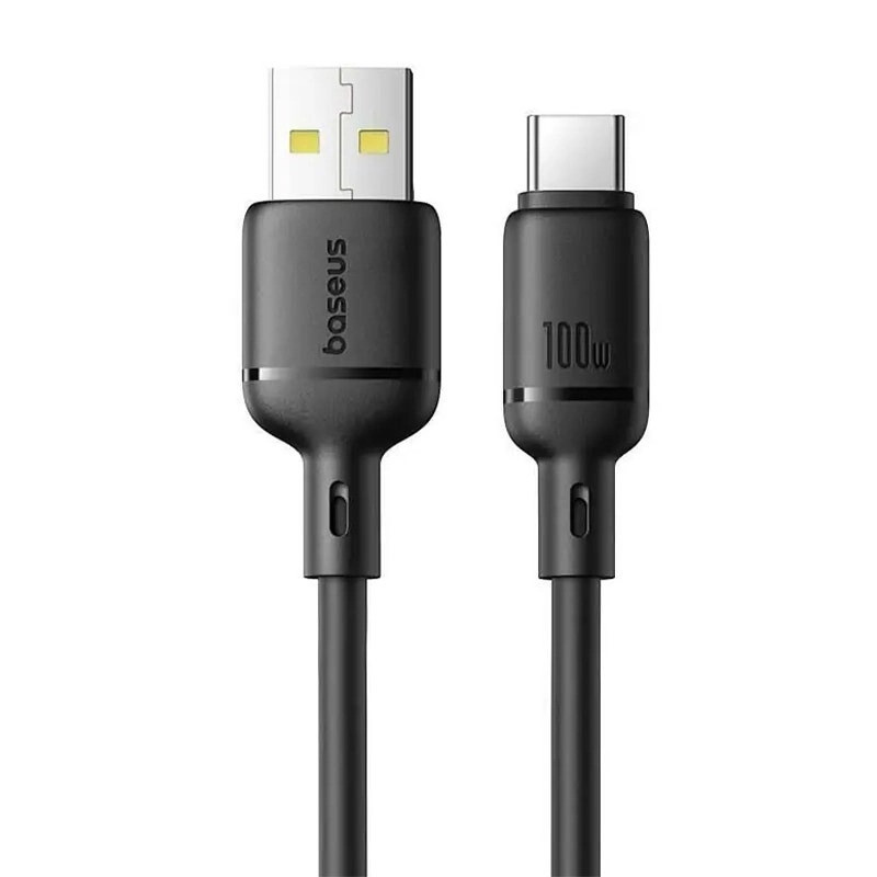 کابل تبدیل USB به USB-C بیسوس مدل Silky Series طول 1 متر
