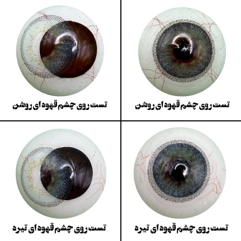 لنز چشم هرا مدل 25 سالانه کد RYA360 رنگ آبی تیره با ته مایه سبز دوردار