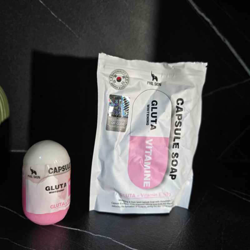 صابون شستشو جوان کننده صورت و بدن فیل اسکین مدل Capsule مناسب برای انواع پوست وزن ۱۰۰ گرم