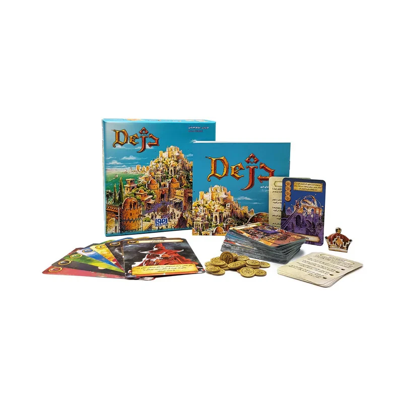 بازی فکری هوپا دژ مدل Citadels، بردگیم کارتی استراتژی، مناسب 2 تا 7 نفر، تقویت مهارت‌های ارتباطی، ذهن‌خوانی، تصمیم‌گیری و ریسک‌پذیری، مدت زمان کمتر از یک ساعت، کارت‌های مقوایی و اقلام کامل بازی