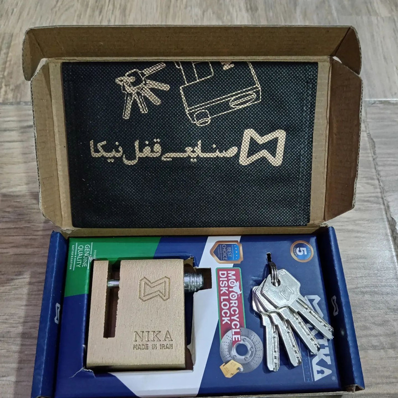 قفل دیسک موتور سیکلت نیکا مدل 04