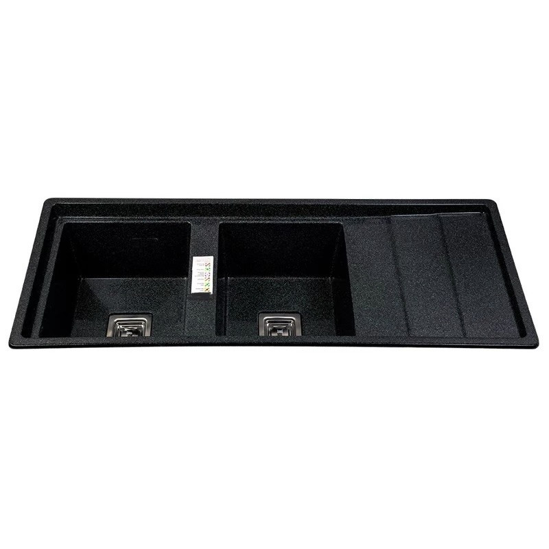 سینک ظرفشویی گرانیت توکار دو لگنه مدل 120MSHAKLIL