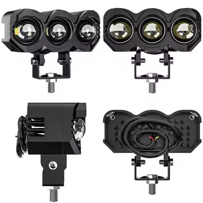پروژکتور آفرودی موتور سیکلت و خودرو مدل MLX3 بسته دو عددی