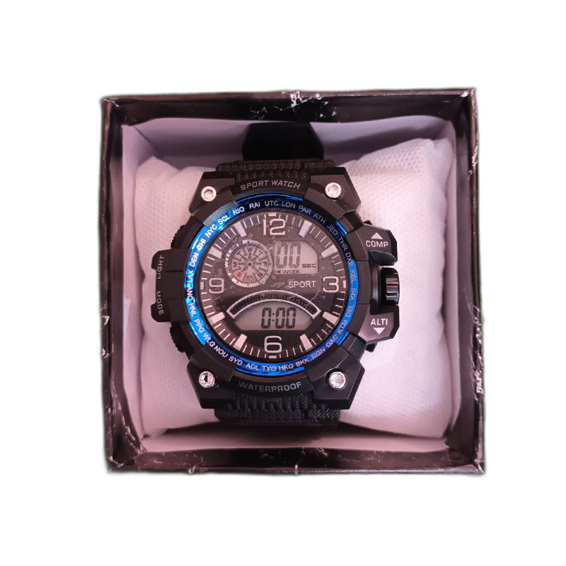 ساعت مچی دیجیتال مدل اسپرت واچ ضد آب SW-Blue