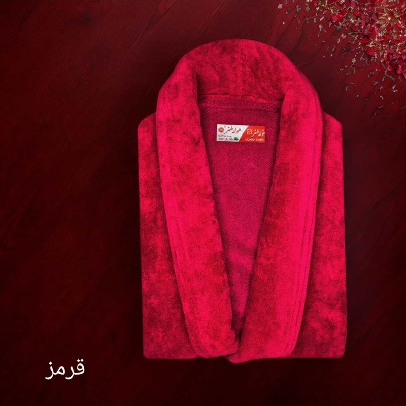 حوله پالتویی حوله هنر مدل تن پوش طرح ساده کد 02 سایز 125