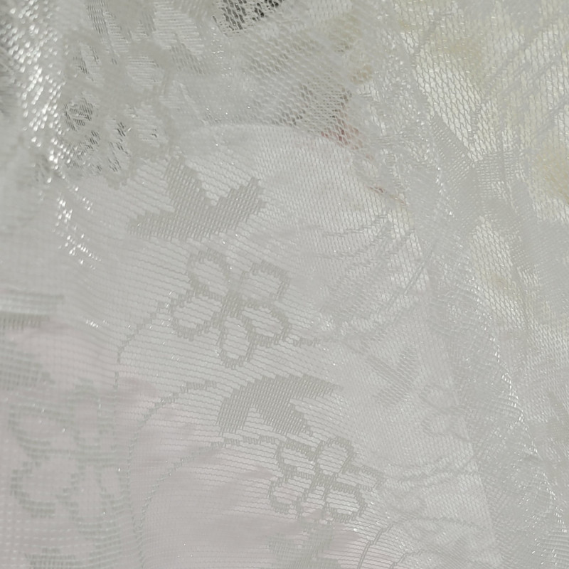 پرده مدل دوخت ساده تور راشل شاین سایز 275x580 سانتی‌متر