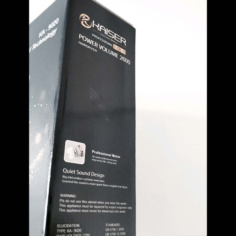 سشوار حرفه ای 2600 وات کایسر مدل Quick Sound کد New 2026