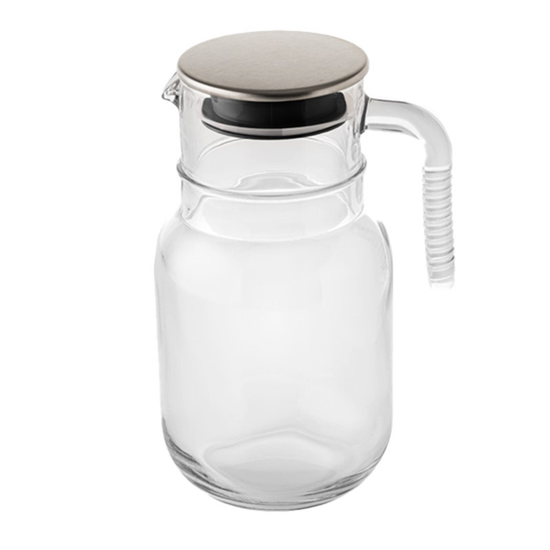 پارچ لیمون مدل شیشه ای درب استیل کد H2376