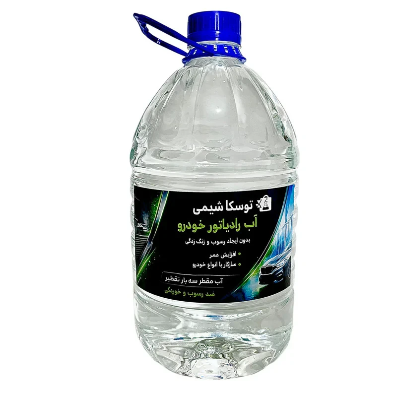 آب رادیاتور توسکا شیمی مدل دیونیزه حجم ۵۰۰۰ میلی لیتر