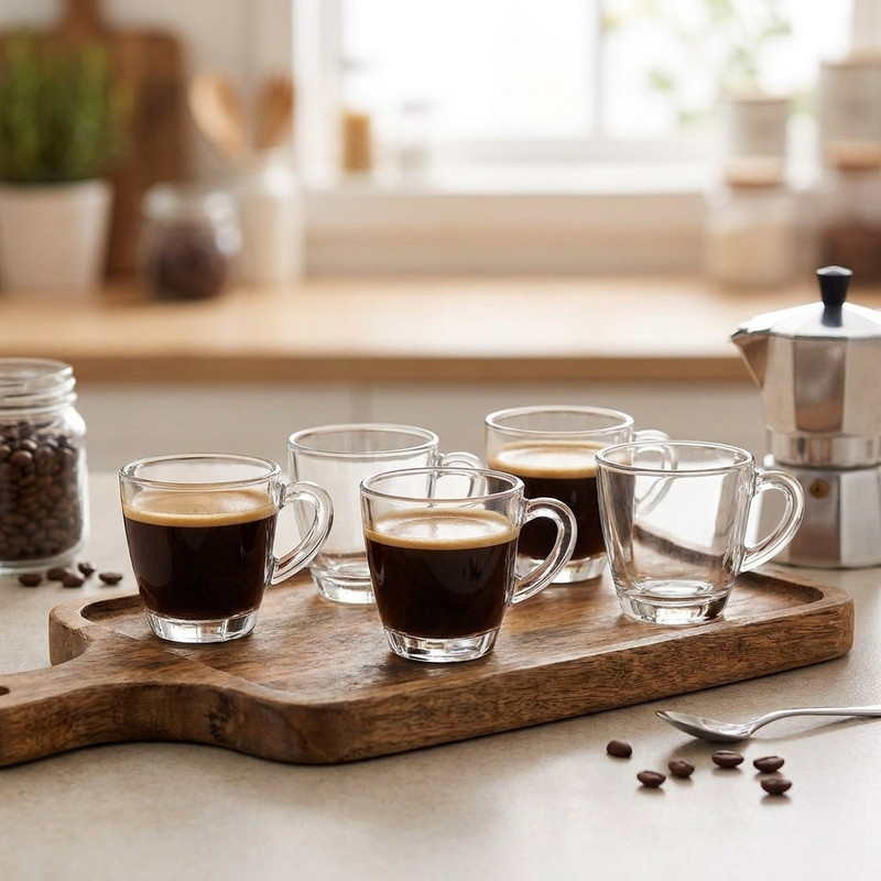 فنجان بلور کاوه مدل Coffe21 بسته 6 عددی