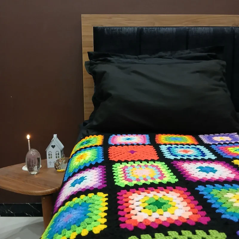 روتختی دو نفره مدل تاج سایز 200x200 سانتی‌متر