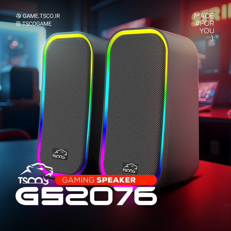 اسپیکر گیمینگ دسکتاپ تسکو مدل GS 2076