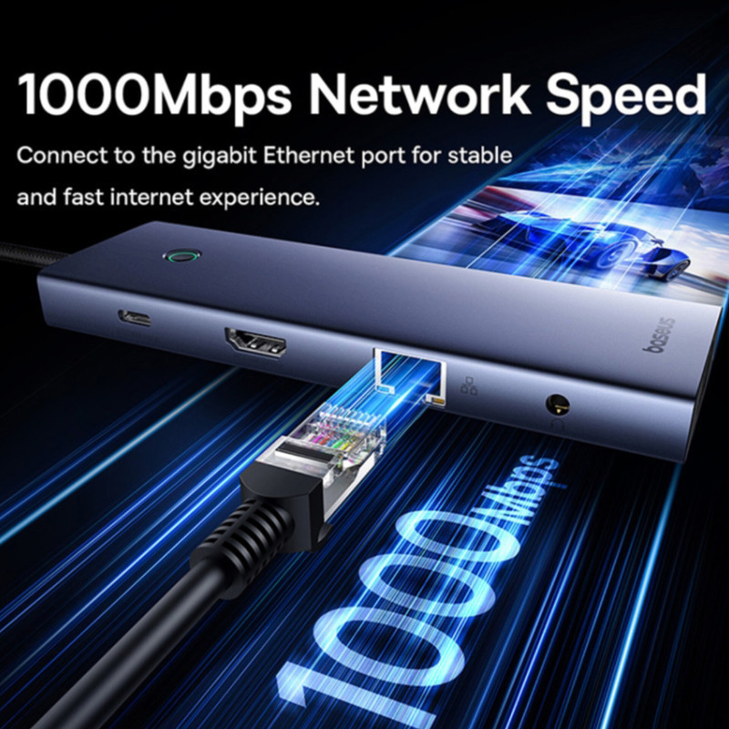 هاب 10 پورت USB-C باسئوس مدل BS-OH161
