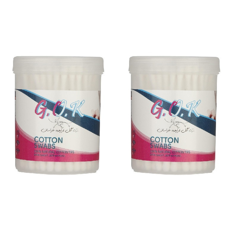 گوش پاک کن گل ارکیده خراسان مدل Natural مجموعه 2 عددی