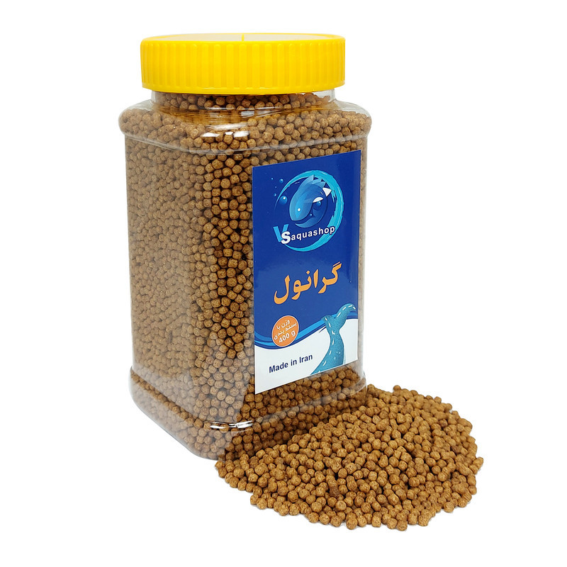 غذا ماهی گرانول وی اس مدل 3mm وزن 400 گرم
