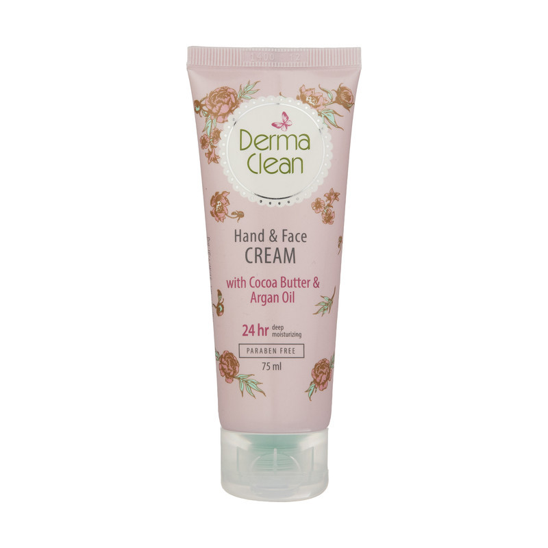 کرم دست و صورت درماکلین حاوی آرگان مدل deep moisturizing حجم 75 میلی‌لیتر