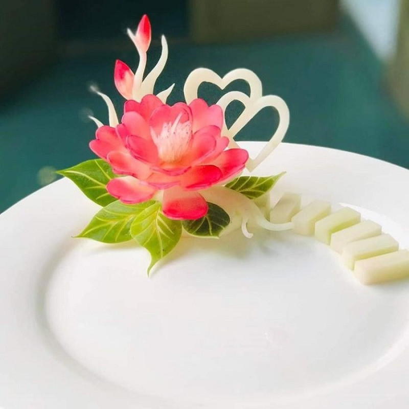 چاقوی میوه آرایی به گز مدل کیچن مجموعه 4 عددی