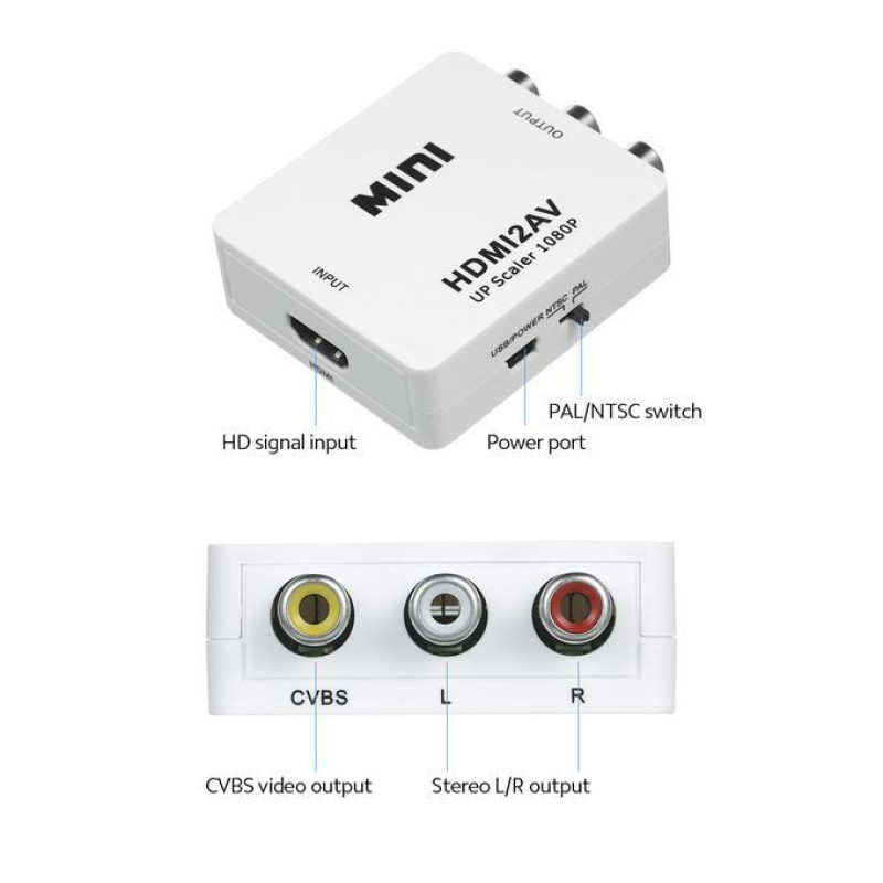 مبدل HDMI به AV مدل HDMI2AV